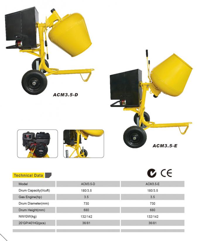 Roll Style Mini Concrete Mixing Machine