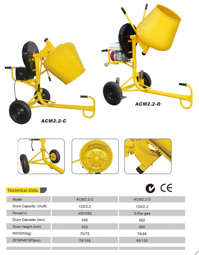 Construction Mini Roll Concrete Mixer