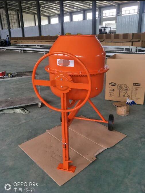 เครื่องผสมคอนกรีตอาคารสีเหลือง ISO9001 เครื่องผสมคอนกรีตขนาดเล็ก 0