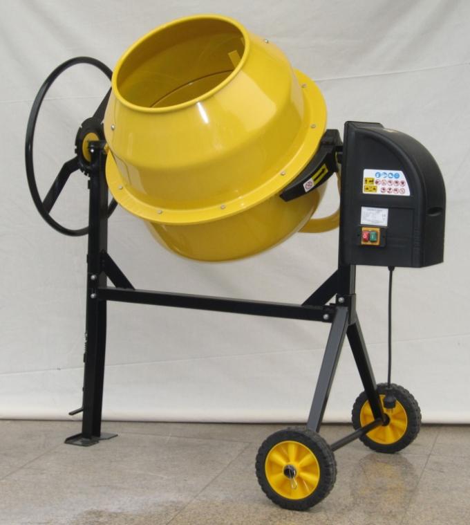 เครื่องผสมคอนกรีตอาคารสีเหลือง ISO9001 เครื่องผสมคอนกรีตขนาดเล็ก 1