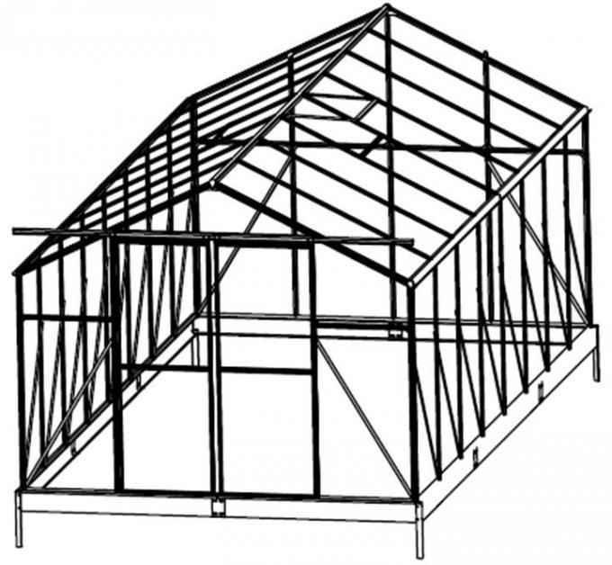 เครื่องมือทำสวน 5 ซม. Spire Garden กรอบอลูมิเนียม Solar Green House 6