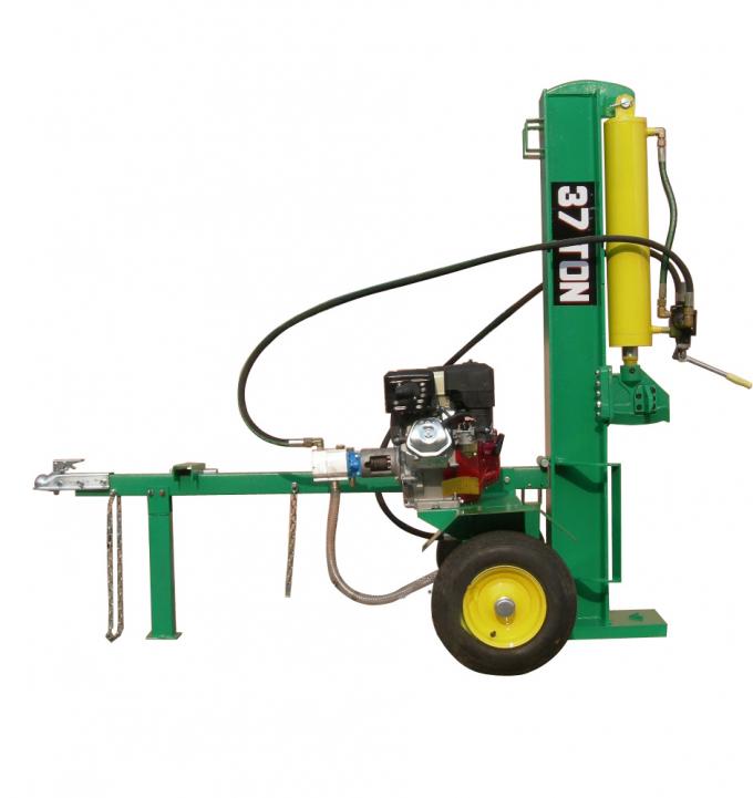 เครื่องย่อยไม้น้ำมันเบนซิน 9HP เครื่องแยกท่อนซุงให้อาหารอัตโนมัติ 3