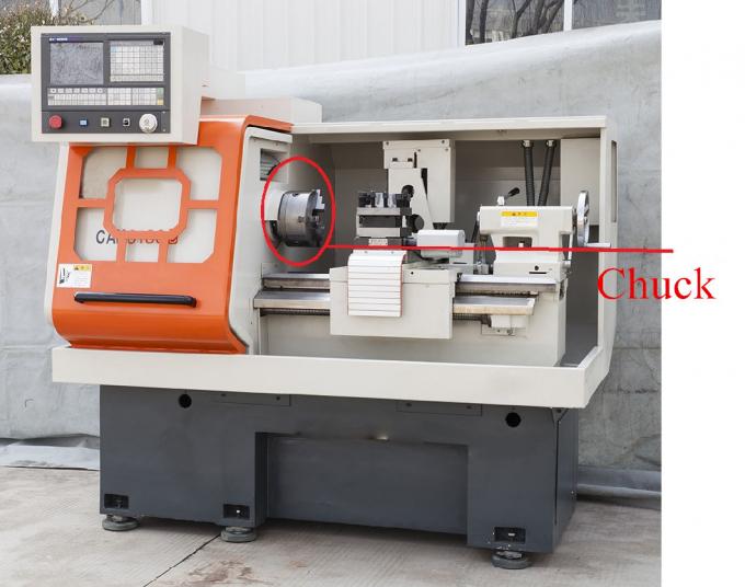 High Precision Electric Horziontal ซีเอ็นซี Matel Lathe