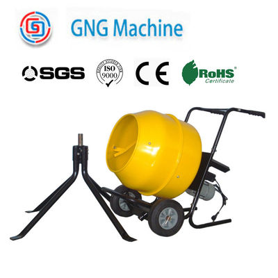 เครื่องผสมคอนกรีตขนาดเล็กแบบพกพาแบบตั้งพื้น 140L GS รับรองสองล้อ