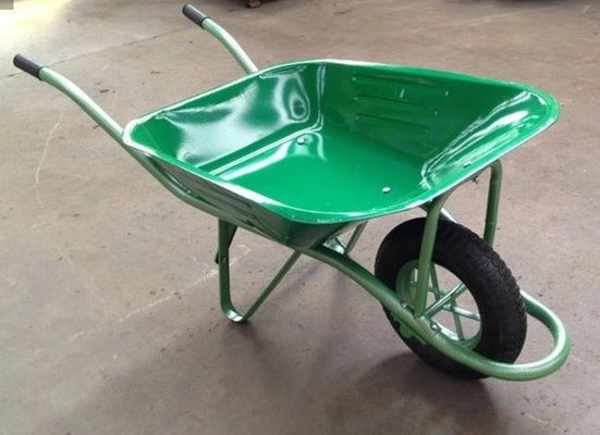 ใบรับรอง CE เครื่องมือทำสวน 0.6mm 5 Cuft Steel Wheel Barrow