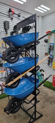 ใบรับรอง CE เครื่องมือทำสวน 0.6mm 5 Cuft Steel Wheel Barrow