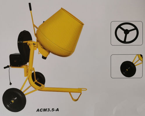 ใบรับรอง CE เครื่องผสมคอนกรีตขนาดเล็ก Roll Gas Engine Cement Mixer