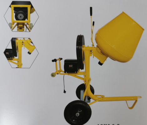 ใบรับรอง CE เครื่องผสมคอนกรีตขนาดเล็ก Roll Gas Engine Cement Mixer