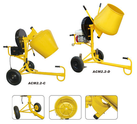 เครื่องผสมคอนกรีตขนาดเล็ก 650W น้ำหนักเบาพร้อมปั๊มขนาดเล็ก
