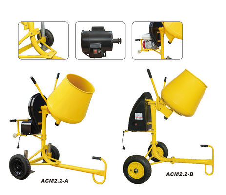 เครื่องผสมคอนกรีตขนาดเล็ก 650W น้ำหนักเบาพร้อมปั๊มขนาดเล็ก