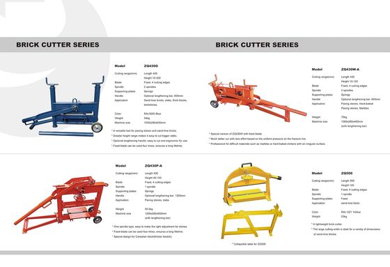 120mm Garden Machine Tools เครื่องตัดอิฐกึ่งอัตโนมัติ