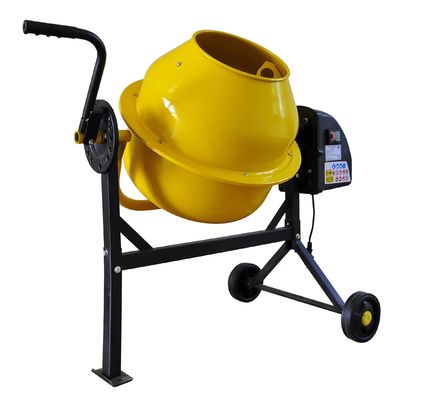 เครื่องผสมคอนกรีตไฟฟ้าขนาดเล็กสีส้ม ISO 9000 150l เครื่องผสมปูนซีเมนต์