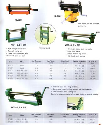 เครื่องตัดด้วยมือแบบกึ่งอัตโนมัติ ISO Roller Bending Machine