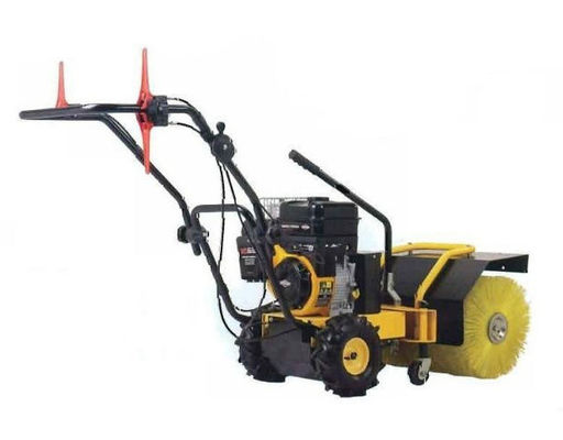 6.5HP Snow Power Brush Sweeper เดินหลัง Recoil Starter ความยืดหยุ่นสูง