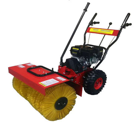 6.5HP Snow Power Brush Sweeper เดินหลัง Recoil Starter ความยืดหยุ่นสูง