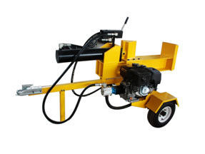 เครื่องย่อยไม้น้ำมันเบนซิน 9HP เครื่องแยกท่อนซุงให้อาหารอัตโนมัติ