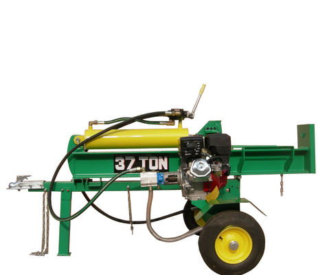 เครื่องย่อยไม้น้ำมันเบนซิน 9HP เครื่องแยกท่อนซุงให้อาหารอัตโนมัติ