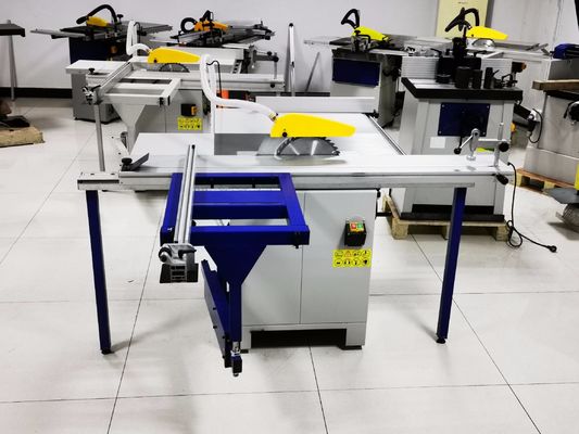 เครื่องกดไม้ 1500W เลื่อยโต๊ะงานไม้กึ่งอัตโนมัติ